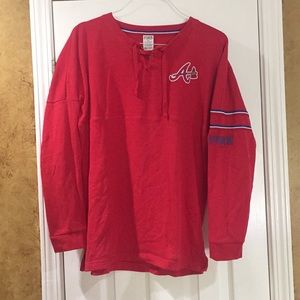 New PINK Atlanta Braves Sweatshirt